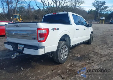 2022 Ford F-150 Platinum z USA, uszkodzony, nr VIN 1FTFW1E5XNFB89022